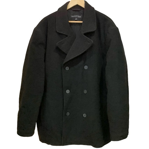 Kenneth Cole New York Other - Kenneth Cole New York Men’s Double Breasted Wool Blend Pea Coat Winter Jacket
